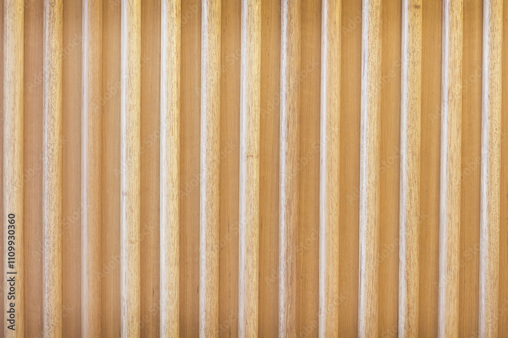 Fototapeta premium Wood light brown texture vertical patterns on wall background
