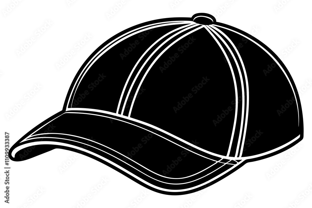 the baby cap is isolated on a white background vector art illustration the baby cap is isolated on a white background vector art illustration