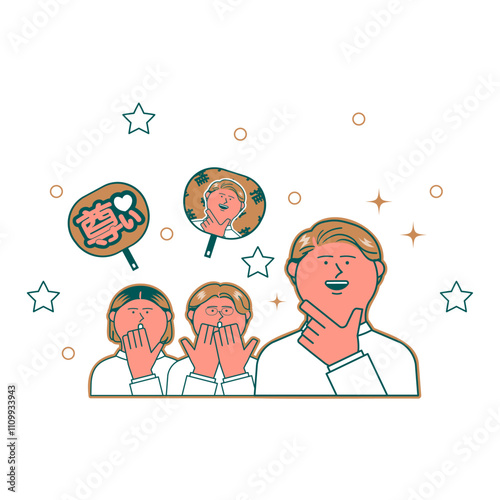 頼もしい男性のイラスト