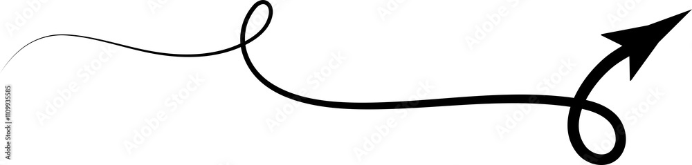 Arrows icons hand drawn, swirl, curve, wave Arrows icons hand drawn, swirl, curve, wave