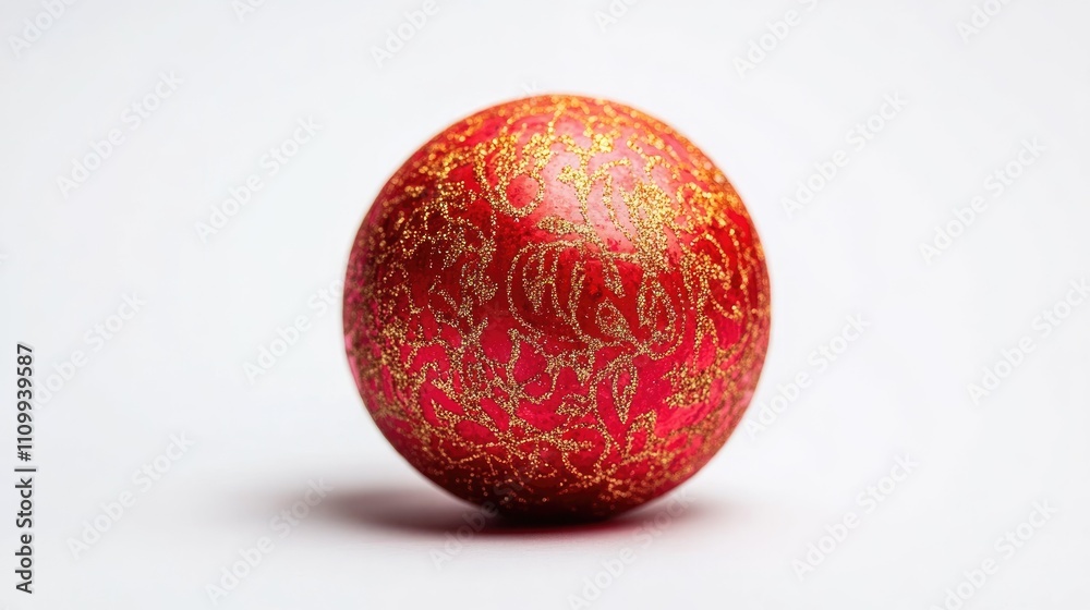 Red and Gold Decorative Christmas Ornament Red and Gold Decorative Christmas Ornament