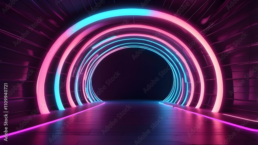 Neon Spiral Tunnel Striking Backlight for Dynamic Product Mockups and Concepts Neon Spiral Tunnel Striking Backlight for Dynamic Product Mockups and Concepts