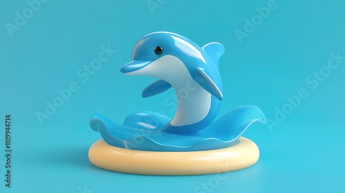 3D Dolphin photo