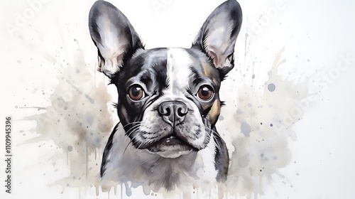 english bulldog portrait