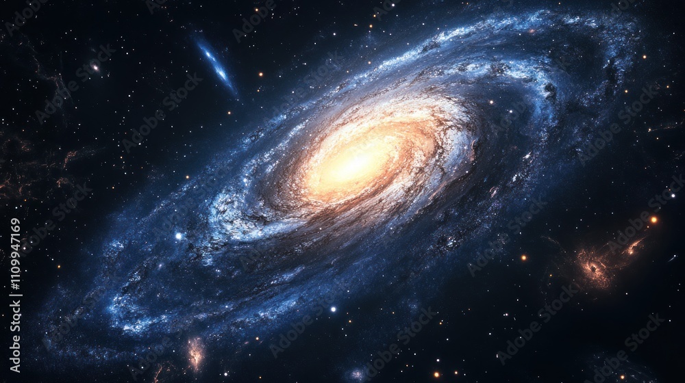 Obraz premium Spiral Galaxy in Deep Space