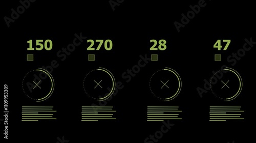 HUD Finance Display. Futuristic screen with animated digital graphs, charts, computer data and more. Great video to use in any economy, financial, technology or futuristic