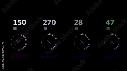 HUD Finance Display. Futuristic screen with animated digital graphs, charts, computer data and more. Great video to use in any economy, financial, technology or futuristic