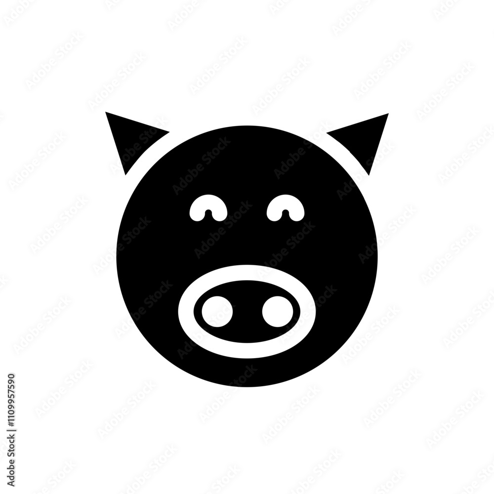 Pig flat icon Pig flat icon