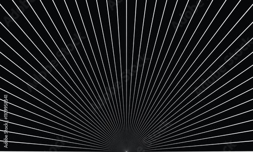 abstract monochrome geometric thin line arc pattern on dark can be used background.