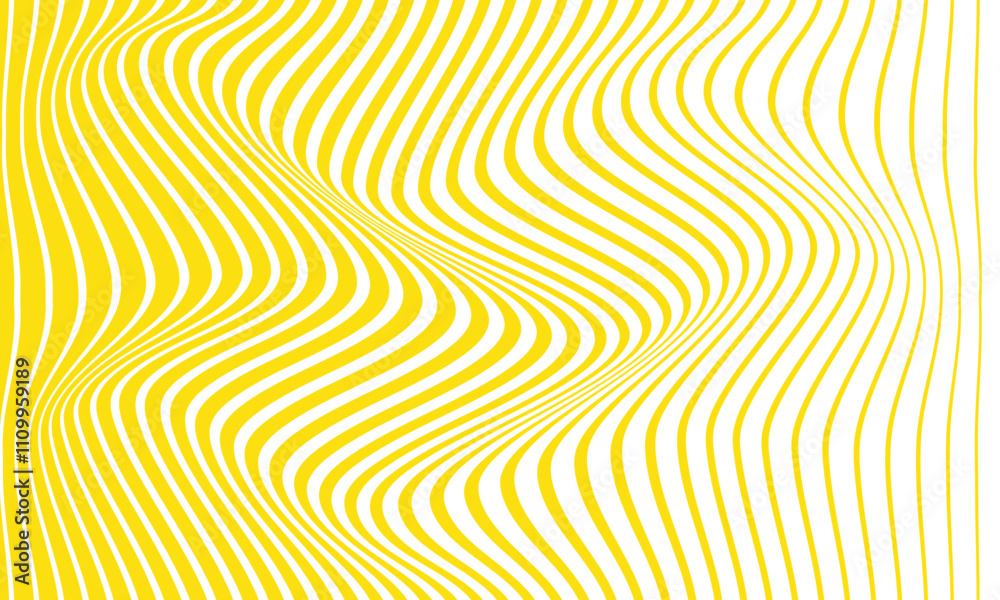 abstract monochrome geometric big to small yellow wave line pattern can be used background. abstract monochrome geometric big to small yellow wave line pattern can be used background.