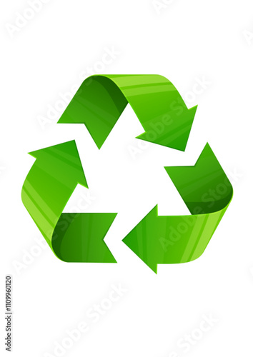 the sign logo can be recycled