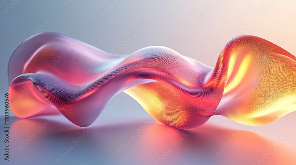 Abstract Pink And Orange Fluid Wave Design Abstract Pink And Orange Fluid Wave Design