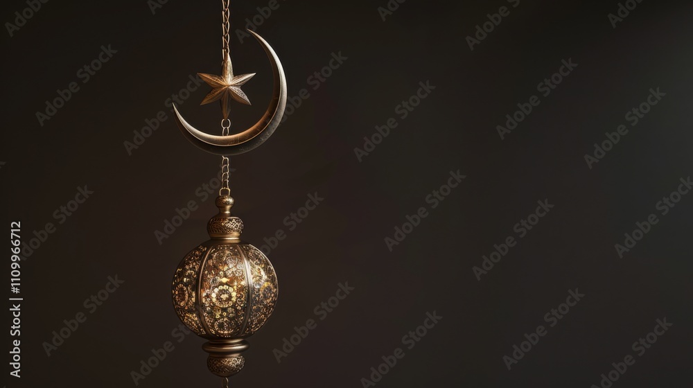 Ramadan Lantern decoration background 3d rendering Ramadan Lantern decoration background 3d rendering