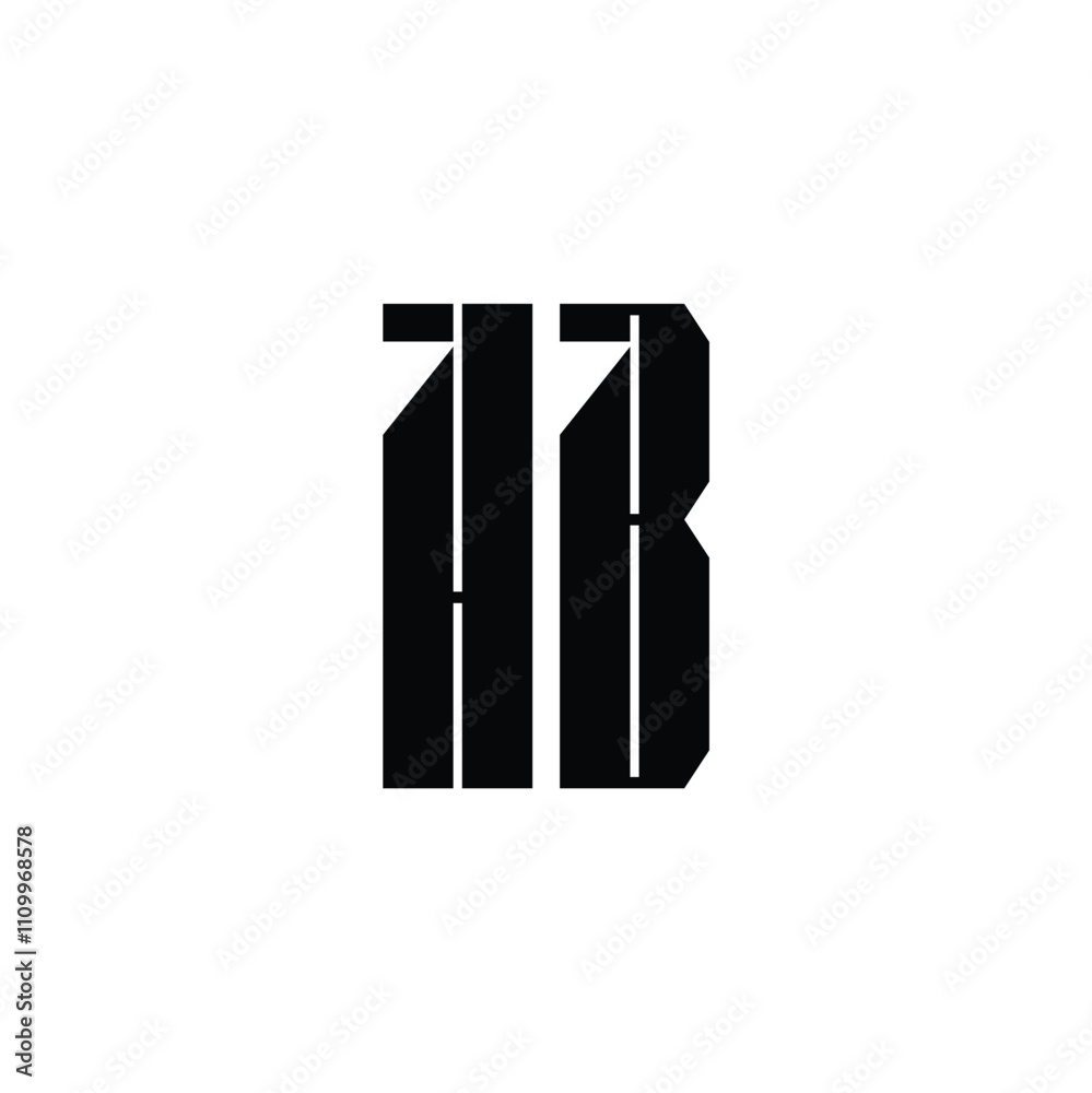 HB monogram logo design letter text name symbol monochrome logotype alphabet character simple logo HB monogram logo design letter text name symbol monochrome logotype alphabet character simple logo