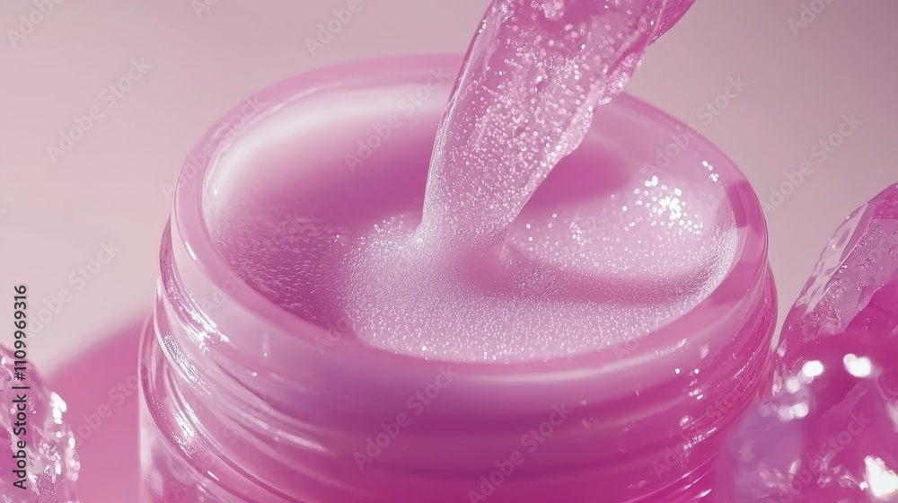 Refreshing gel application spa environment skincare product soft lighting beauty concept Refreshing gel application spa environment skincare product soft lighting beauty concept