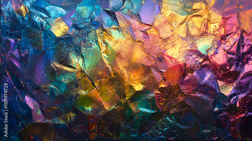 Holographic Foil with Vibrant Iridescent Colors