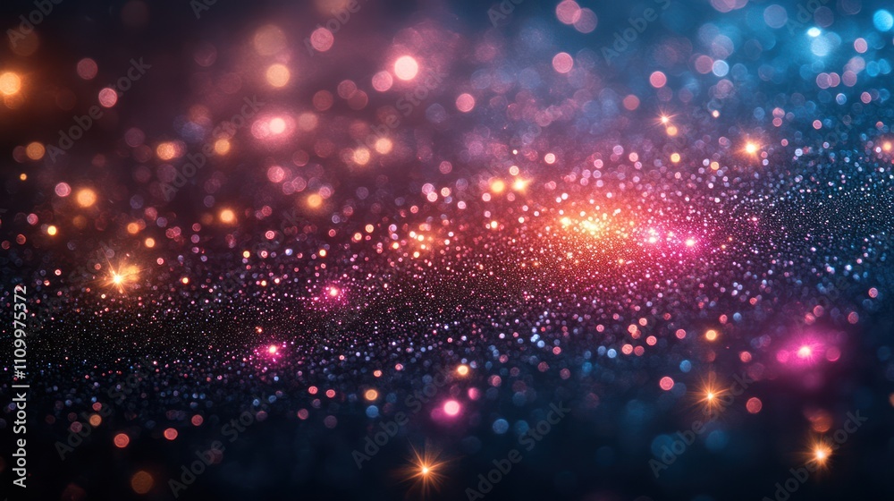 Abstract Glitter Background with Bokeh Abstract Glitter Background with Bokeh