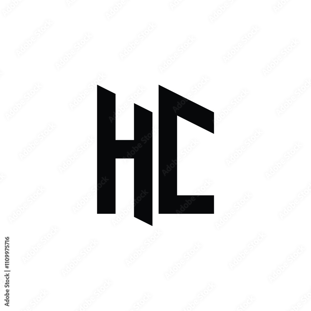 HC monogram logo design letter text name symbol monochrome logotype alphabet character simple logo HC monogram logo design letter text name symbol monochrome logotype alphabet character simple logo