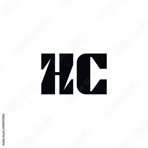 Free Download HC monogram logo design letter text name symbol monochrome logotype alphabet character simple logo - GFXLoad