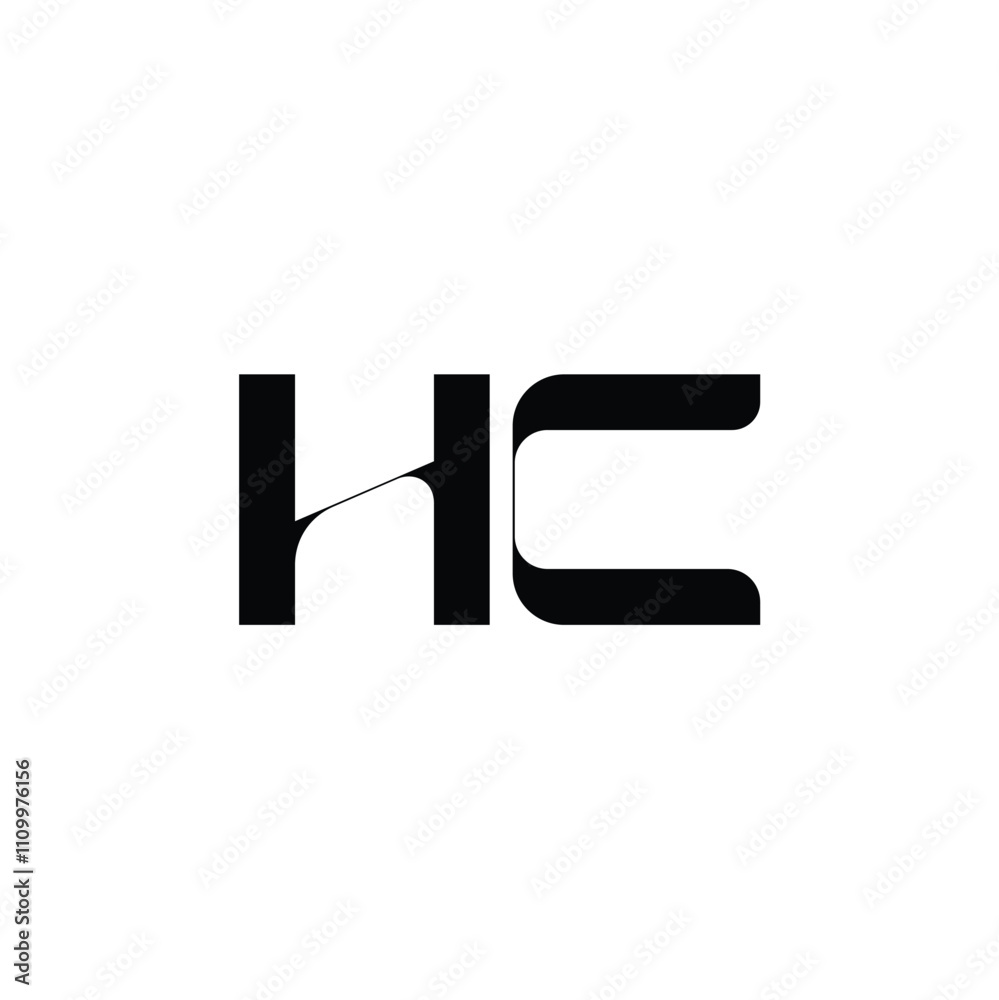 HC monogram logo design letter text name symbol monochrome logotype alphabet character simple logo HC monogram logo design letter text name symbol monochrome logotype alphabet character simple logo