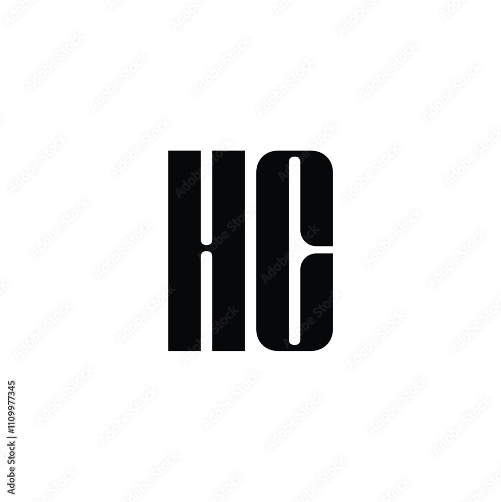 HC monogram logo design letter text name symbol monochrome logotype alphabet character simple logo HC monogram logo design letter text name symbol monochrome logotype alphabet character simple logo