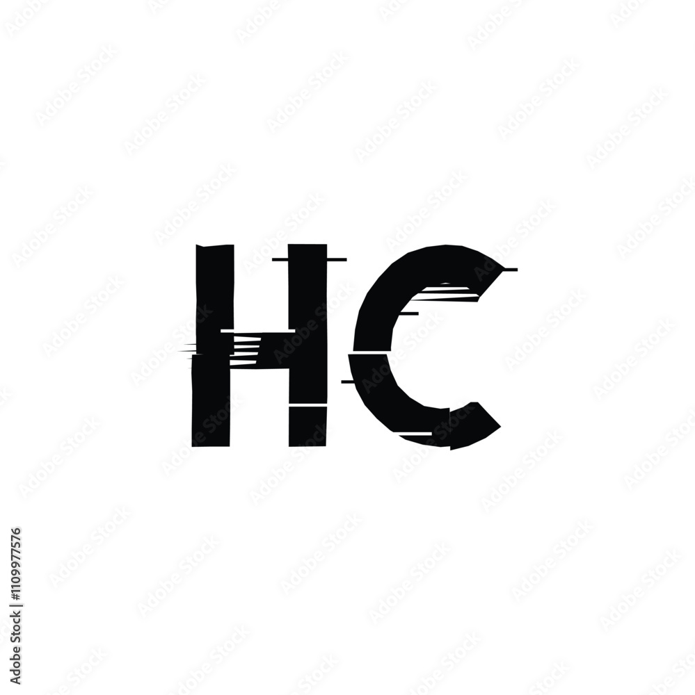 HC monogram logo design letter text name symbol monochrome logotype alphabet character simple logo HC monogram logo design letter text name symbol monochrome logotype alphabet character simple logo
