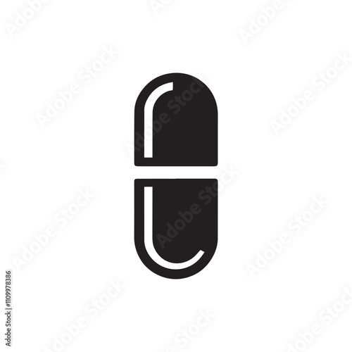 pill capsule icon , medicine 