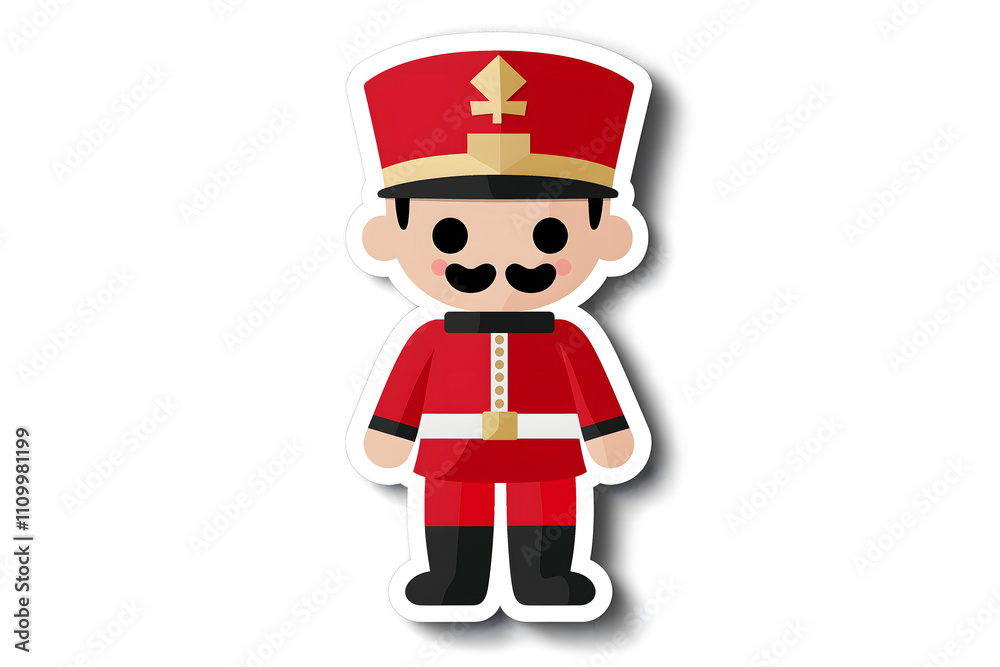 Cute 3D Toy Soldier Illustration for Stickers Cute 3D Toy Soldier Illustration for Stickers
