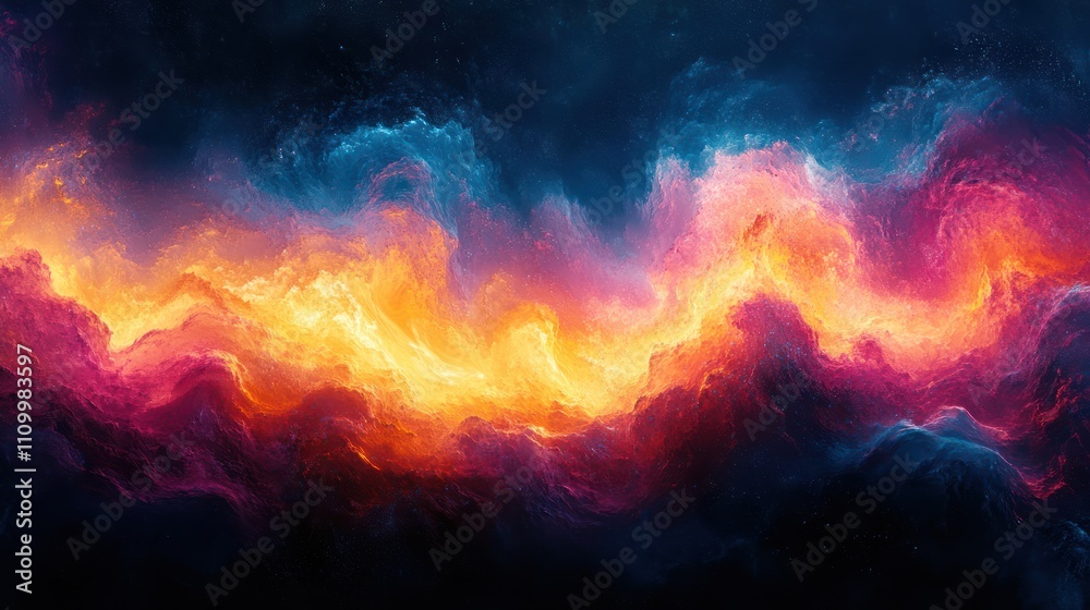 Abstract fiery nebula cosmic landscape, vibrant colors, fiery swirls, digital art, cosmic energy, nebula clouds, space art, fantasy landscape, imaginative artwork Abstract fiery nebula cosmic landscape, vibrant colors, fiery swirls, digital art, cosmic energy, nebula clouds, space art, fantasy landscape, imaginative artwork
