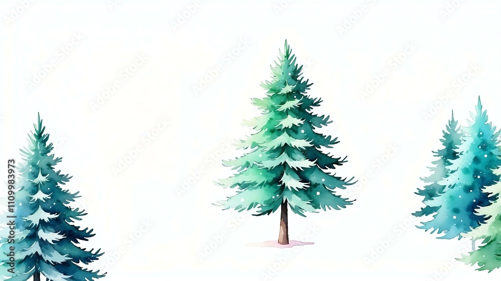 Christmas fir tree isolated on a white background with space for text Christmas fir tree isolated on a white background with space for text