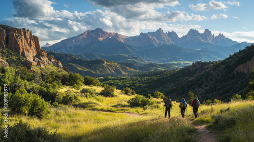 Rocky Mountain Hiking Adventure: Majestic Peaks, Winding Trails, and Adventurous Souls