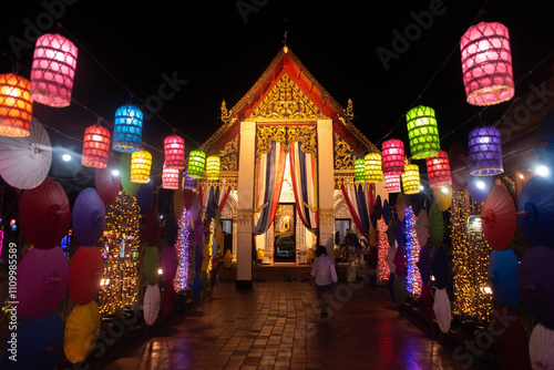 chinese lanterns at the temple