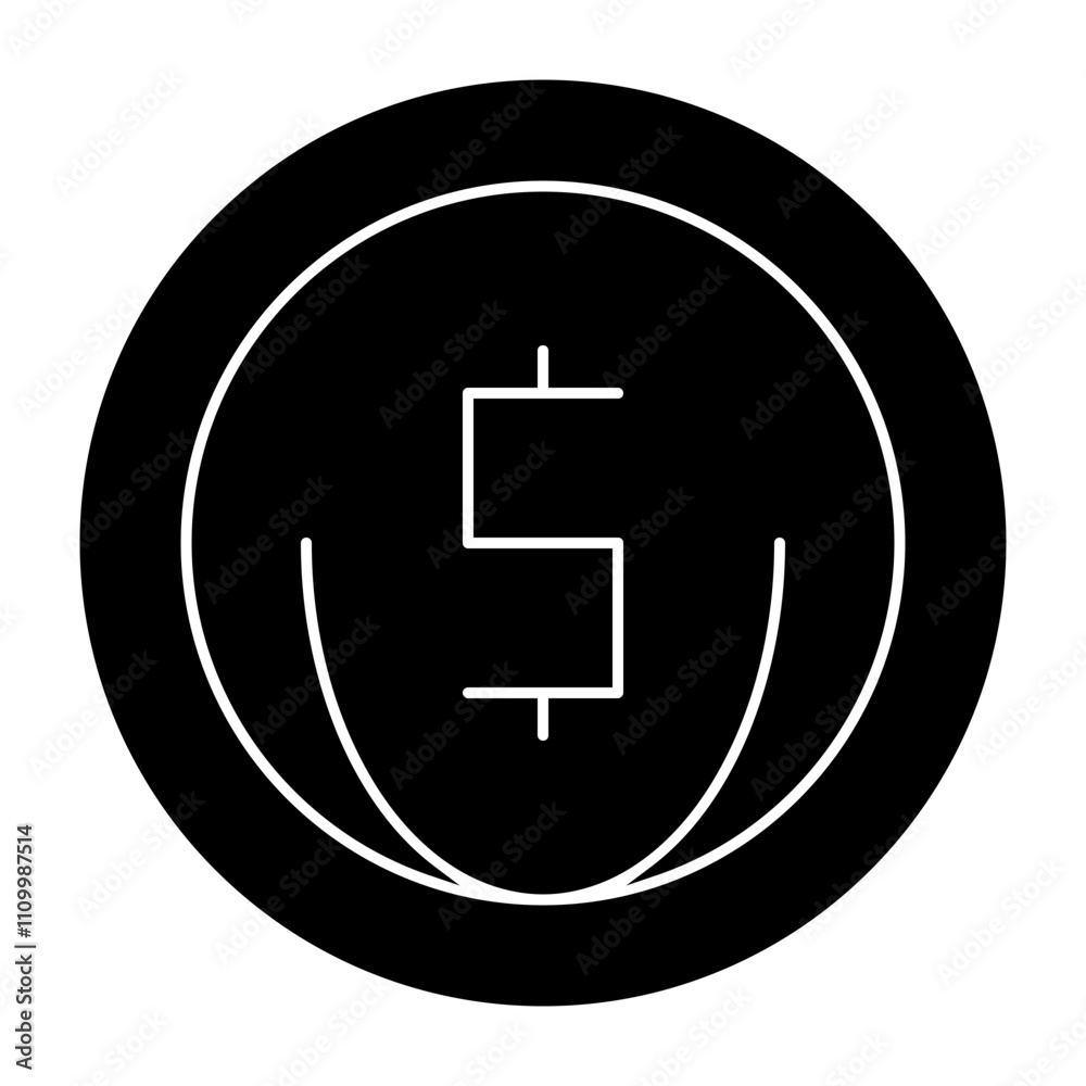 Coin Solid Icon Style