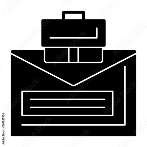 Email Solid Icon Style photo