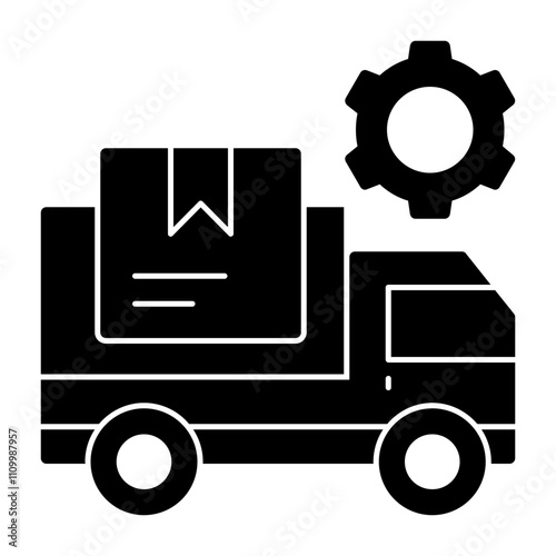 Shipping Solid Icon Style