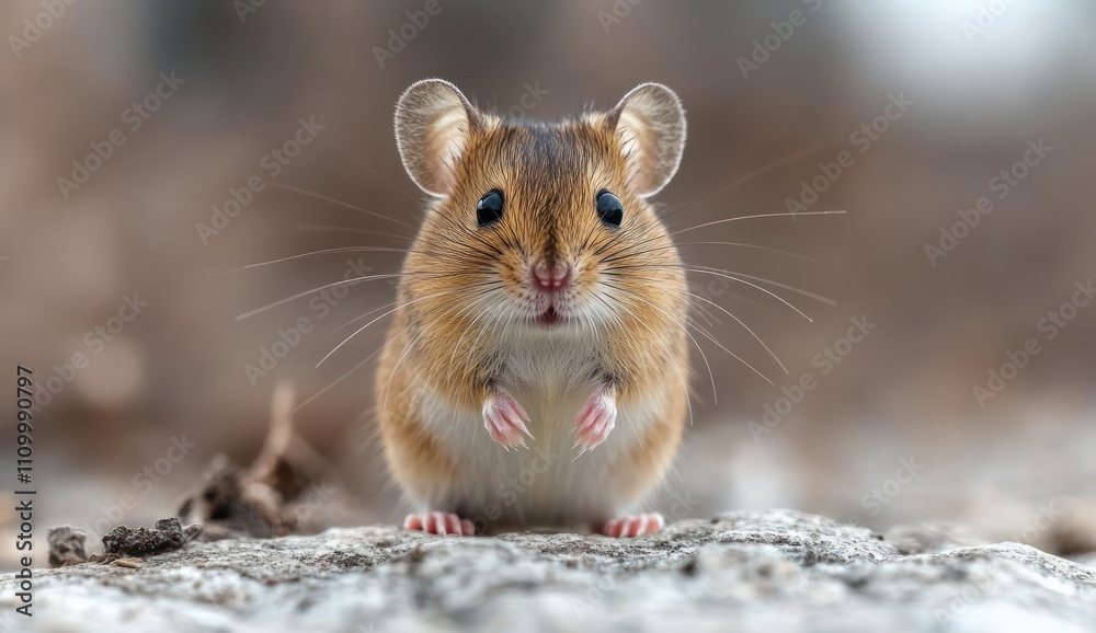 Adorable Little Mouse Close-Up Adorable Little Mouse Close-Up