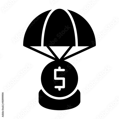 Bailout Solid Icon Style