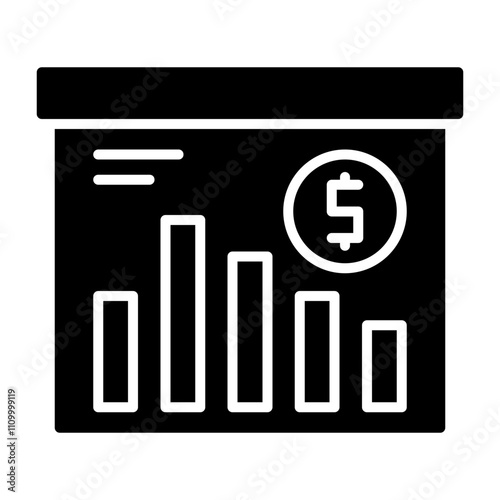 Financial crisis Solid Icon Style