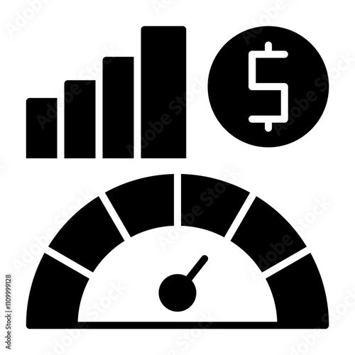 Economic indicators Solid Icon Style