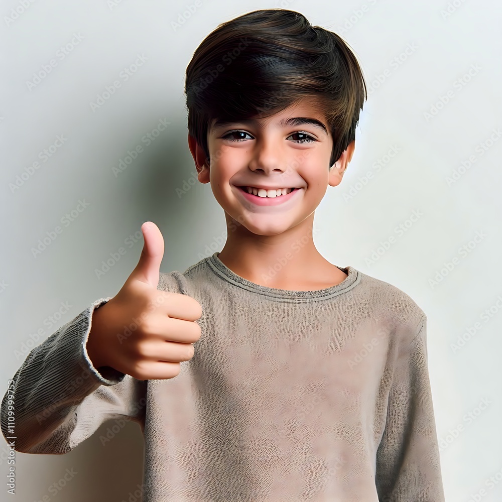 portrait of a person showing thumbs up generative ai portrait of a person showing thumbs up generative ai