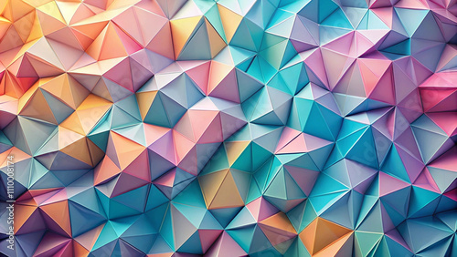 Low-poly texture background beautiful colors