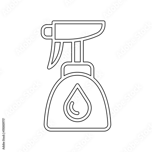 Cleaning spray icon in line style