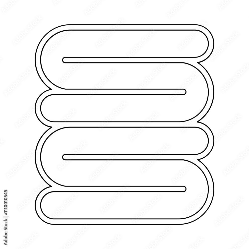 Towel icon in line style