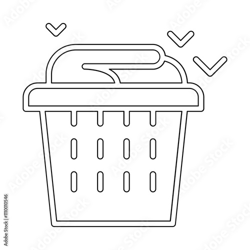 Dirty clothes icon in line style