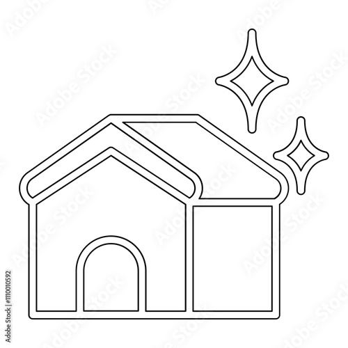 Housekeeping icon in line style