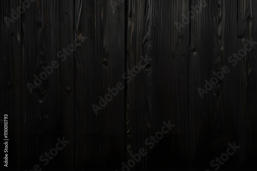 Dark wood background, old black wood texture for background Generative AI