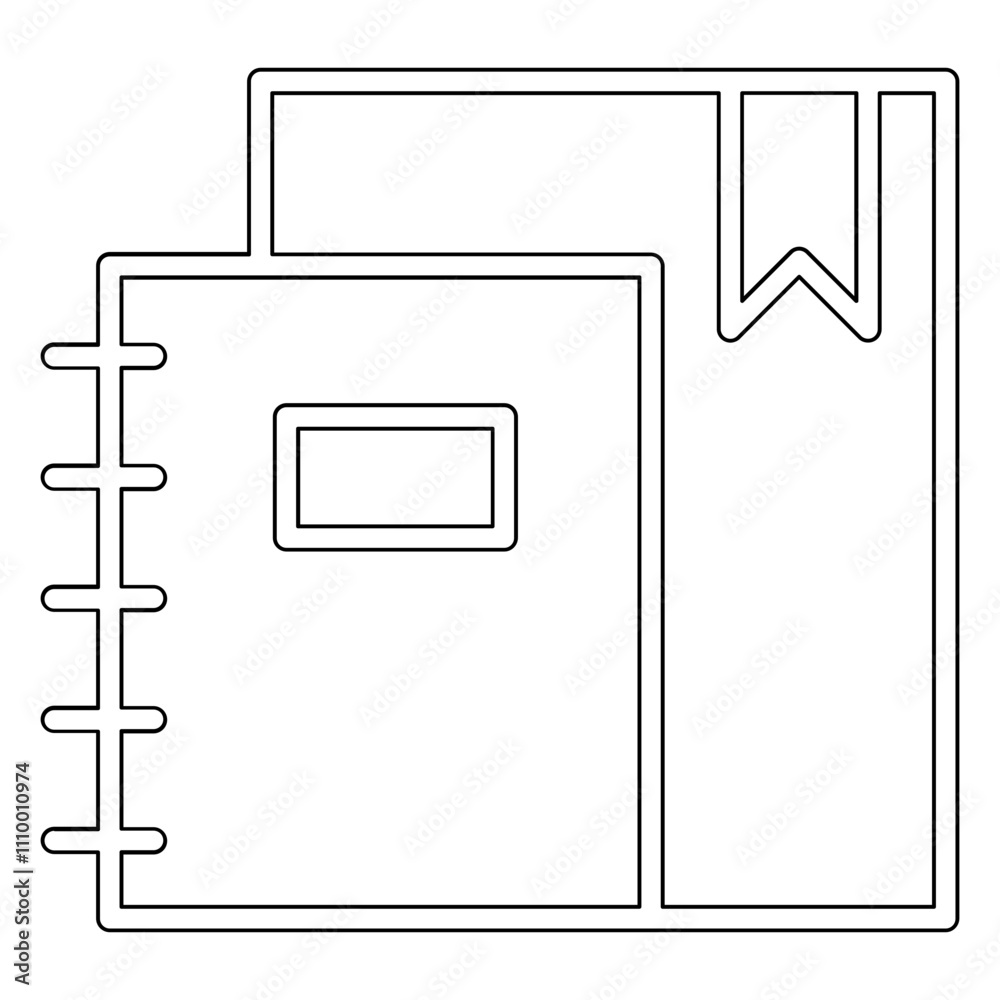 Books icon in line style Books icon in line style