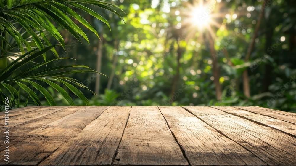 Serene Garden Tabletop with Lush Greenery