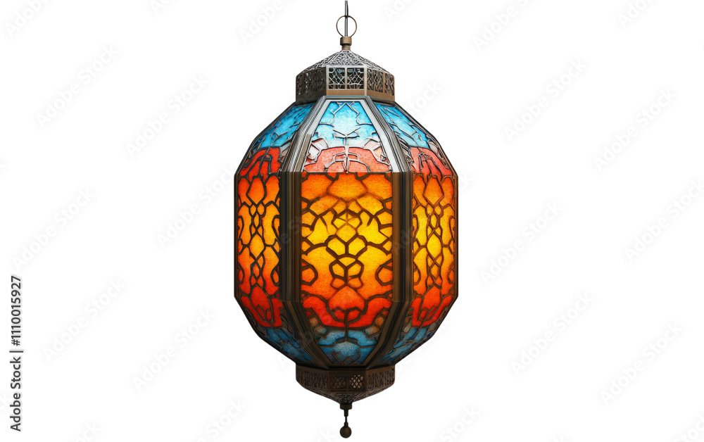 Colorful Lantern Isolated on Transparent Background Colorful Lantern Isolated on Transparent Background