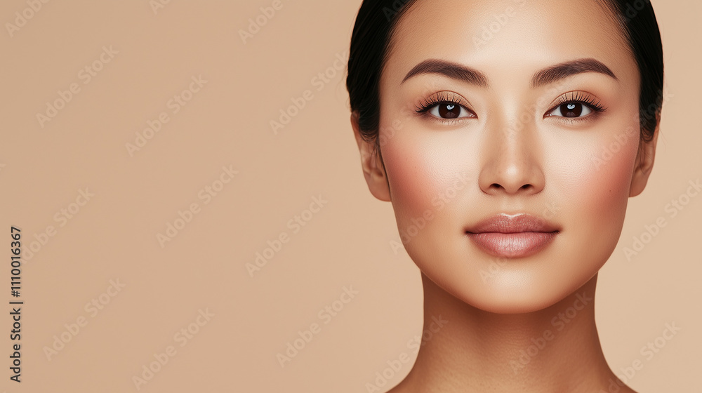 Portrait of an Asian Woman with Healthy Glow Portrait of an Asian Woman with Healthy Glow